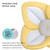 Blooming Bath Lotus Baby Bath Seat, Unisex, 0 To 6 Months, Yellow/white/gray