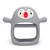 Penguin Buddy Never Drop Silicone Baby Teething Toy For 0-6month Infants, Baby Chew Toys For Sucking Needs, Hand Pacifier For Breast Feeding Babies, Car Seat Toy For New Born,grey