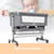 Baby Bassinet, Bedside Sleeper,foldable Baby Bed To Bed, Adjustable Portable Bed For Infant/baby/newborn,with Mosquito Nets, Large Storage Bag, Comfortable Mattresses, Lockable Wheels
