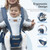 Besrey 6 In 1 Baby Carrier With Hip Seat For 0-36 Month, Breathable & Ergonomic, Blue