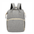 Usb Backpack Foldable Travel Baby Bed With Changing Station,crib Diaper Backpack,multifunctional Waterproof Portable Baby Bag, Portable Bassinet For Baby Bed, Gray