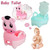 Infant Toddler Kid Baby Toilet Potty Training Chair Splash Guard Portable Travel With Brush