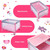 Gymax Portable Foldable Playpen Baby Playard Nursery Center With Changing Station, Pink