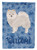 Japanese Spitz Welcome Garden Flag