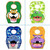 La Baby Crumb Snatcher Waterproof Pocket Bib Large, Catch-all Pocket Design, 4-pack (tiger, Hippo, Frog, Dolphin)