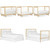 Dream On Me Carter 5 In 1 Full Size Convertible Crib In Natural And White