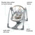 Ingenuity Boutique Collection Deluxe Swing 'n Go Portable Baby Swing - Bella Teddy (unisex)