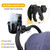 Universal Stroller Cup Holder With Mobile Phone Case, 2-in-1 Strollers Storage Rack, 360 Degrees Rotation Drink Holder For Bike, Pushchair, Wheelchair, Walker,bicycle, Fits Most Cups