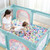 Duomeng Extra Large Baby Playpen Breathable Stable Mesh Fence Kids Activity Center Safety Gate 26"h X 59"w X 70"d