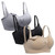 Spdoo Hands Free Pumping Bra For Women,nursing Bra For Most Breast Pumps 3 Pack Black+skin+gray L/34