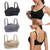 Spdoo Hands Free Pumping Bra For Women,nursing Bra For Most Breast Pumps 3 Pack Black+skin+gray L/34