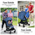 Gymax 2-in-1 Convertible Baby Stroller Pushchair Aluminum W/ Adjustable Canopy Blue