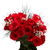 Two Dozen Red Roses With Baby's Breath And Green- Fresh Flower Delivery