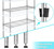 Storage Shelves Heavy Duty Shelving 5 Tier Layer Wire Shelving Unit Metal Wire Shelf Standing Garage Shelves Storage Rack ,adjustable Nsf Certified 14"x30"x60"chrome