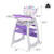 Baby High Chairs, Sesslife Convertible High Chairs With Removable Double Tray, Multi-functional Toddlers Feeding Chair Booster Seat With Table For 3 Months To 6 Years Old Baby, Pueple
