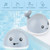 Omzer Baby Light Up Bath Toys, Whale Spray Sprinkler Water Toy With Led Light For Toddlers Kids, Automatic Induction Sprinkler Bathtub Toys Bathroom Shower Swimming Pool Outdoor Water Toy (gray)