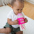 Dr. Brown's Milestones Transitional Sippy Bottle With Silicone Handles - Pink - 2-pack