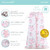 The Peanutshell Baby Sleep Sacks, Wearable Blankets For Girls, Pink Floral, 0-6 Months, 2-pack