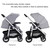Costway Aluminum Lightweight Foldable Baby Stroller Newborn Infant Kids Travel Pushchair