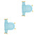2pcs Portable Baby Bath Net Shower Seat Support Mat Pad T-shaped Infant Anti-slip Bathtub Rack