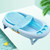 2pcs Portable Baby Bath Net Shower Seat Support Mat Pad T-shaped Infant Anti-slip Bathtub Rack
