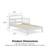Baby Relax Jackson Kids Wood Toddler Bed With Safety Guardrails, White