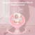 Bioby Baby Swing, Electric Auto Swing Chair With 5 Gears & Time Set & Music, Newborn & Up, Pink