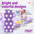 Butterfly Craze Pillow Bed Floor Lounger Cover - Perfect For Pillow Recliners & Kid Beds For Reading Playing Games Or At A Sleepover Or Slumber Party - Purple Polka Dot, King