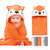 Bullpiano Hooded Towels For Baby Baby Boy Towels Infant Towels With Washcloths Set Baby Items,fox