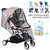 Mlfire Baby Stroller Rain Cover, Waterproof Stroller Pushchair Wind Dust Shield Cover Universal Size For Infant Pram Buggy Covers Protect Baby From Weather Rain Wind Bug Net Fly Shade Shield