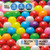 Global Gumball 1 Lb Fruit Mix Gumballs - 0.5 Inch Gumball Machine Refill