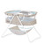 Dream On Me Karley Bassinet In Blue And Gray