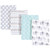 Hudson Baby Infant Boy Cotton Flannel Burp Cloths 4pk, Forest, One Size