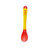 2 Set 3pcs/set Small Toddlers Utensils Plastic Baby Spoons Infant Feeding Tool Heat Sensitive Kids Tableware