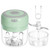 Wireless Electric Mini Garlic Chopper, Small Food Processor Usb Charging With 2 Cup (250ml & 100ml), Portable Garlic Slicer Masher Blender For Ginger, Vegetables, Onion, Nuts, Pepper, Meat, Baby Food