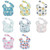 Newborn Infant Baby Cartoon Colorful Waterproof Bib Feeding Bibs Dirt Resistant Baby Bib