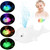 Vonter Baby Bath Toys, Light Up Dolphin Bath Toys With Led Light Spray Water Bath Toys For Toddlers Infant Kids Boys Girls Induction Sprinkler Bathtub Toys Shower Pool Bathroom Toy White