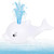 Vonter Baby Bath Toys, Light Up Dolphin Bath Toys With Led Light Spray Water Bath Toys For Toddlers Infant Kids Boys Girls Induction Sprinkler Bathtub Toys Shower Pool Bathroom Toy White