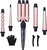 Mocemtry Curling Wand Set Wand Curling Iron & Hair Curling Iron Set With Interchangeable Ceramic Barrels Lcd Control Heat Up Great For Party Or Vacation