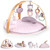 Ingenuity Cozy Spot Duvet Activity Baby Play Gym With Self-storage, Machine Washable Mat - Calla (pink), Newborn +