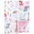 Hudson Baby Infant Girl Plush Blanket With Sherpa Back, Girl Woodland, One Size