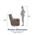 Baby Relax Mikayla Swivel Gliding Recliner, Mocha