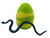 Berwyn Betty's Snake Egg Bath Bomb For Kids With Toy Snake Inside, 2-tone Yellow & Electric Green With Lemon-lime Scent