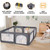 Jiekair 71x79" Large Baby Playpen, Toddler Playard Indoors Breathable Mesh Infant Baby Play Yard For 12-36