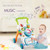 Maboto Multifunctional Toddler Trolley Sit-to-stand Abs Musical Walker With Adjustable Height