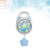 Song Rotary Baby Mobile Crib Bed Bell Toy Movement Music Box Newborn Bell Crib Baby Toys(sky Blue)