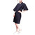Hemoton Salon Client Gown Robes Cape Hair Salon Hair Cutting Smock For Clients Kimono Style (black)