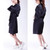 Hemoton Salon Client Gown Robes Cape Hair Salon Hair Cutting Smock For Clients Kimono Style (black)