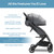 Mompush Lithe Lightweight Stroller With Xl Canopy, Easy To Fold For Travel Friendly, Gray, Unisex