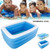 Harupink Inflatable Bathtub Swimming Pool With Air Pump Portable Adults Kids Pool